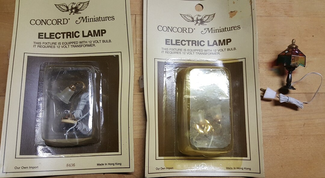 5 Piece Dollhouse Electric Lights Lot Please Look at All Etsy