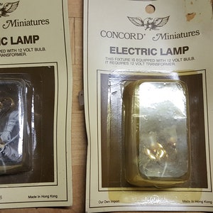 5 Piece Dollhouse Electric Lights Lot - please look at all pictures!