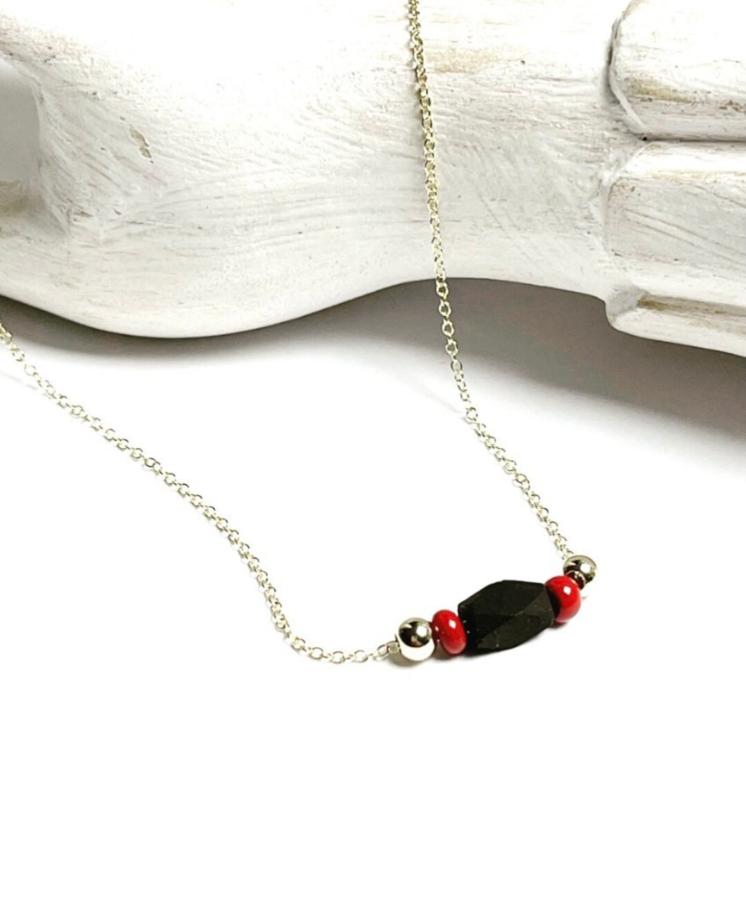 Azabache necklace 14k gold deals