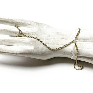 14k yellow gold slave chain bracelet