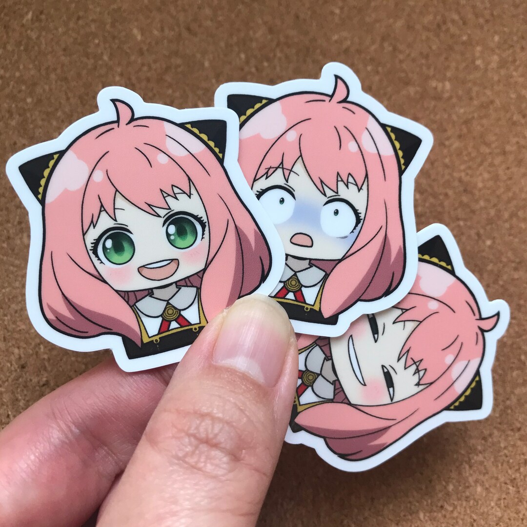 Anya Expressions: 2 Vinyl Sticker Set - Etsy