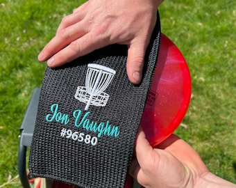 Custom Disc Golf Towel With Clip
