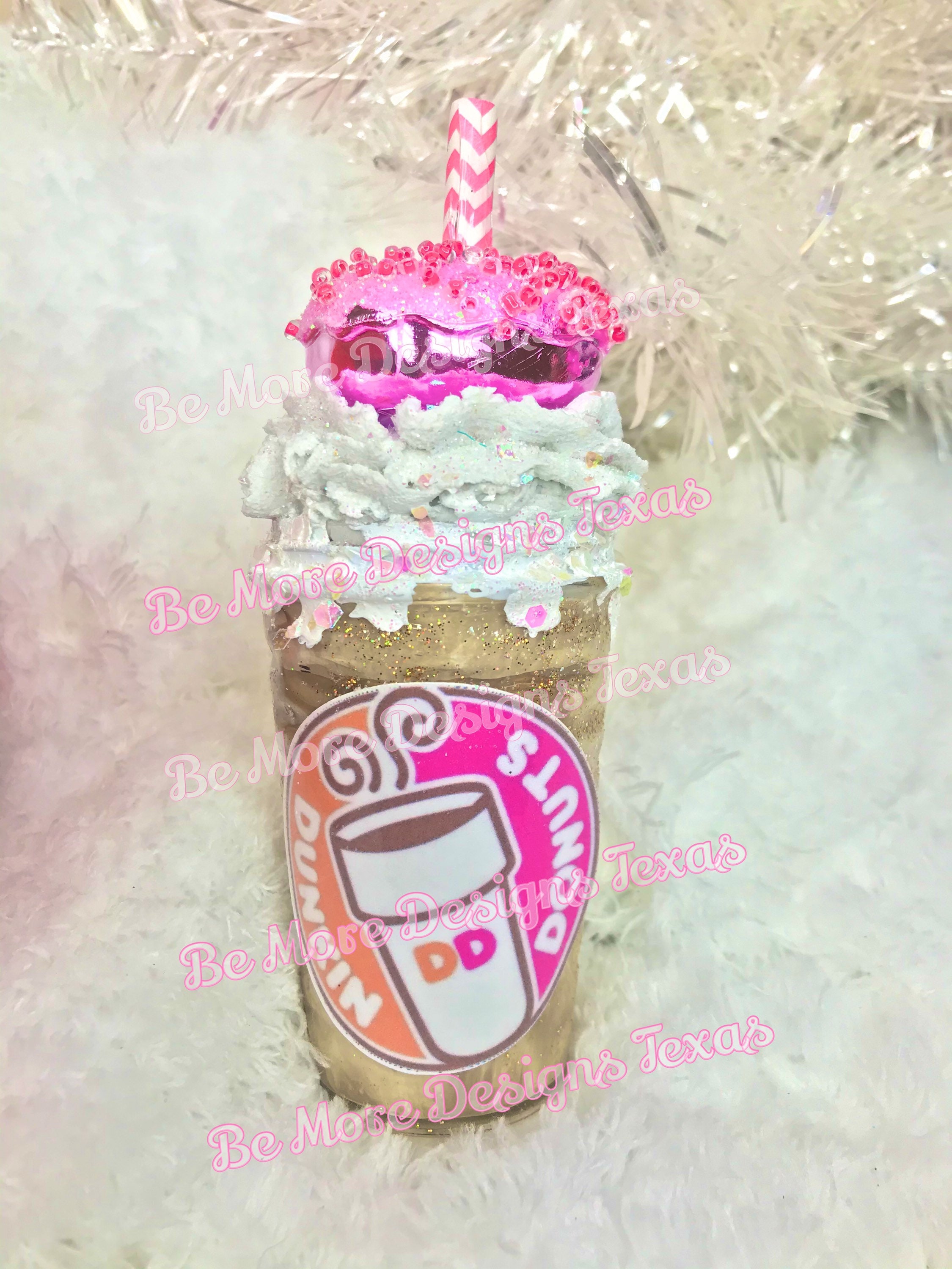 Dunkin Donuts Frappuccino and Donut Deco Etsy