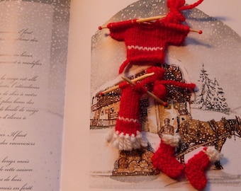 Christmas : ensemble de petits tricots de Noël