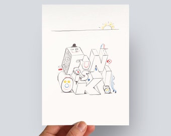 Fun Is ok - 600 gsm art print card