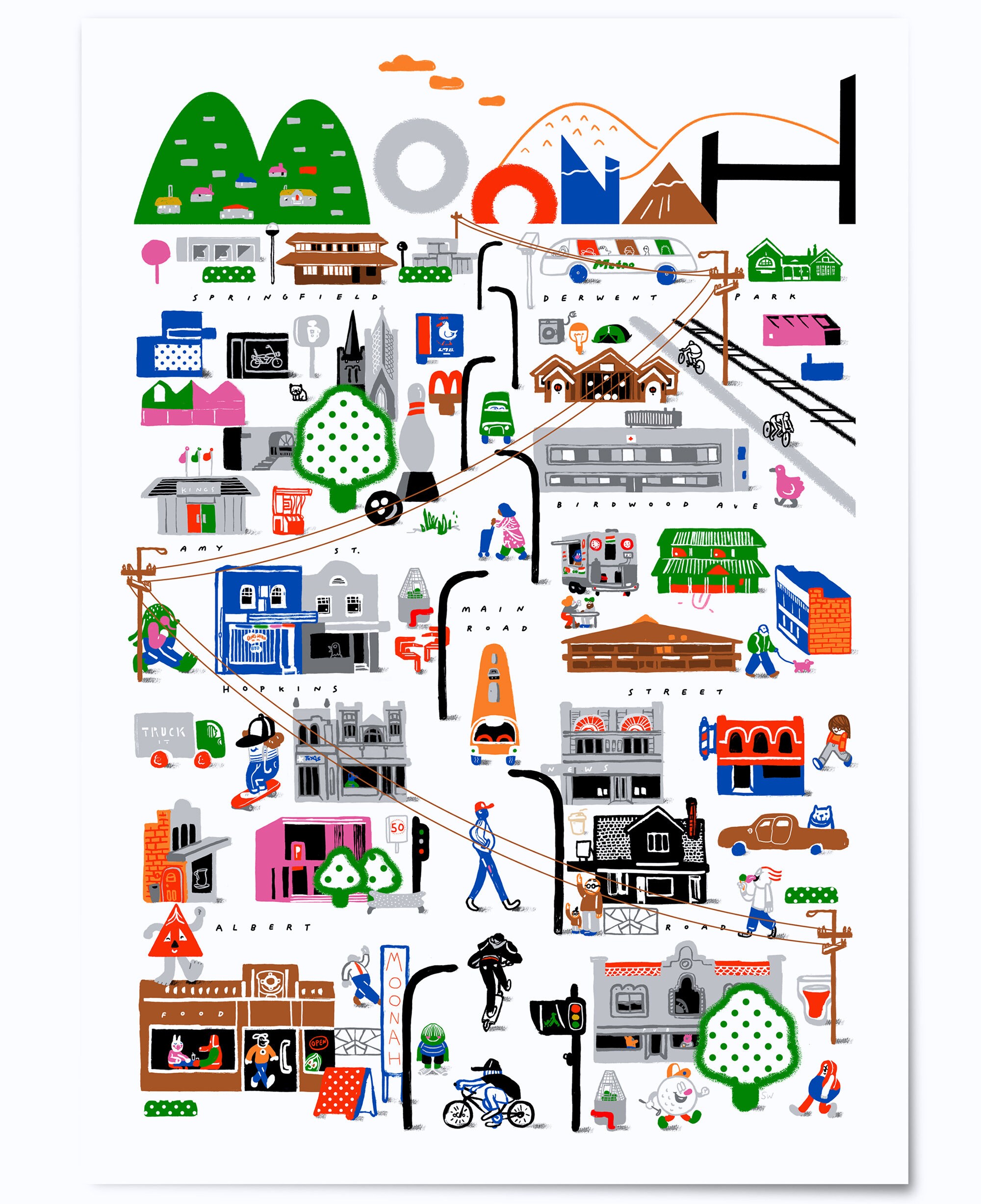 Main Road Moonah Hobart Tasmania Etsy Australia