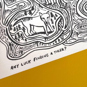 Tasmanian Tiger Maze 600 gsm print postage/pricing options image 2