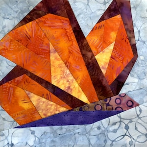 Butterfly (Lizzie - Hard) Quilt Block Pattern, Butterfly Series, PDF download, Foundation Paper Piecing Pattern