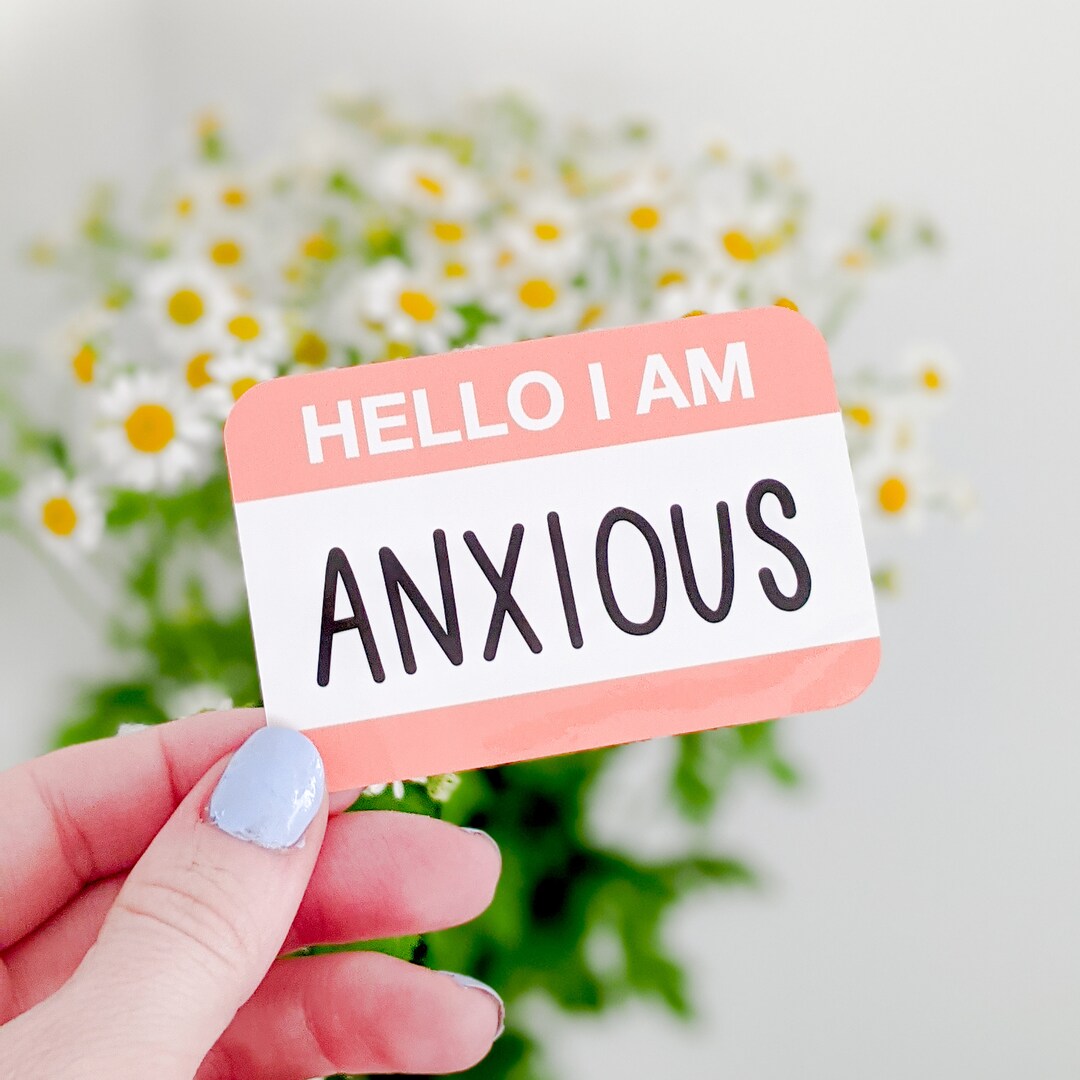 Hello I Am Anxious 3x 2 Vinyl Sticker - Etsy