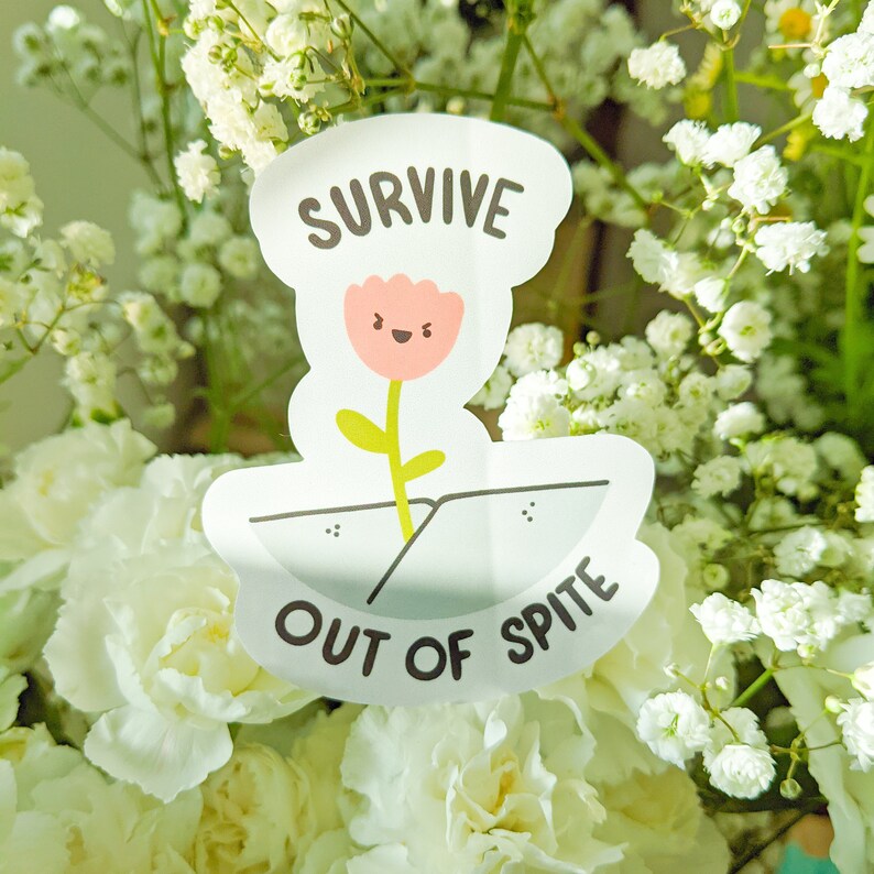 Survive Out of Spite 2x 3 Vinyl Sticker Etsy