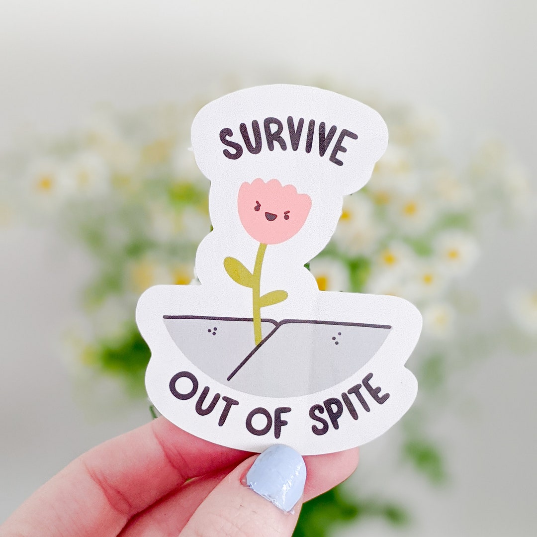 Survive Out of Spite 2x 3 Vinyl Sticker Etsy