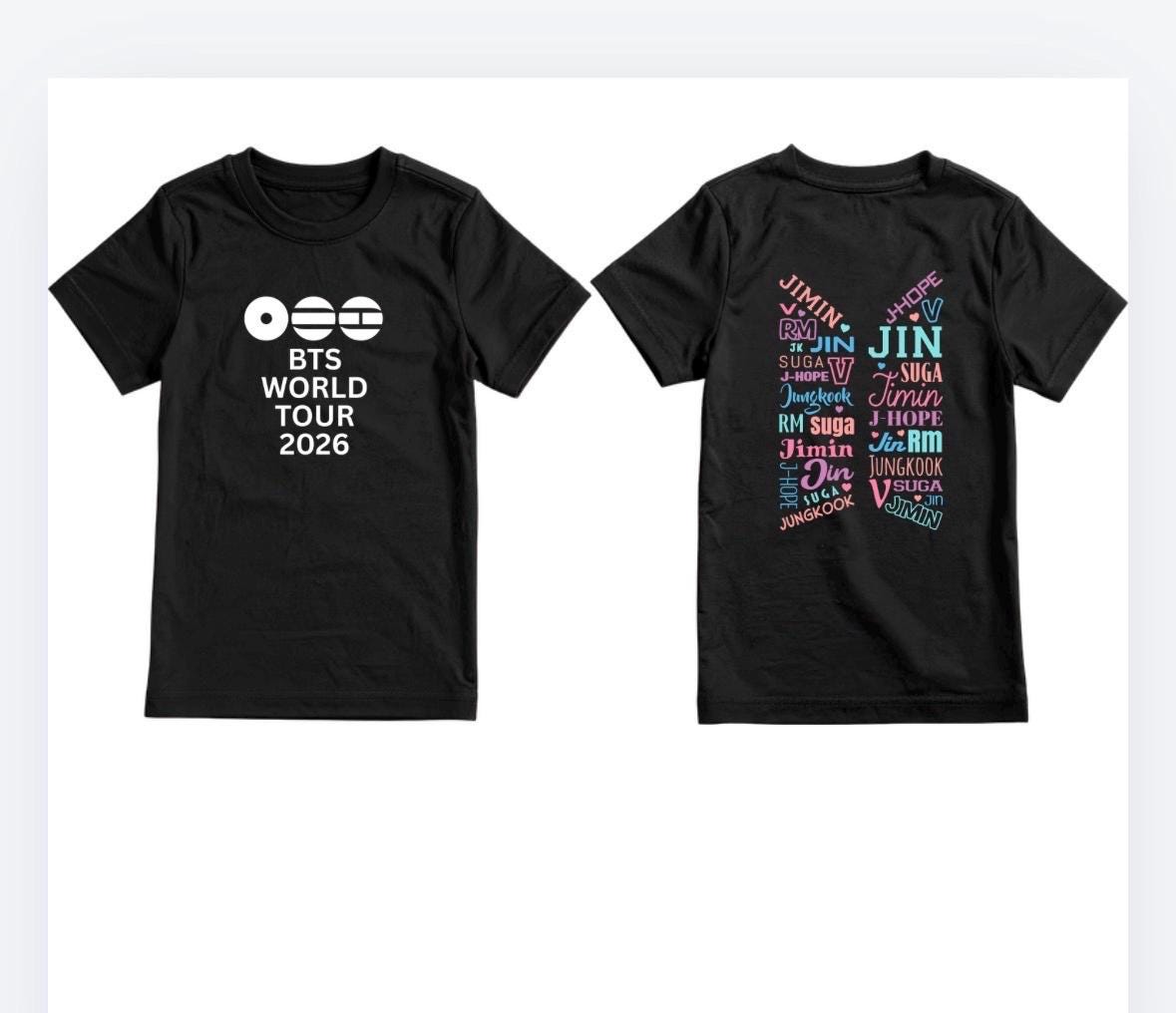 BTS World Tour 2026 Adult Sizes - Etsy