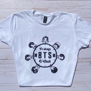 BTS Tshirt Korean Boy Band. Cute graphics.