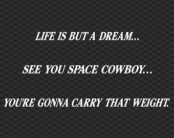 Cowboy Bebop Die Cut Decal Sticker