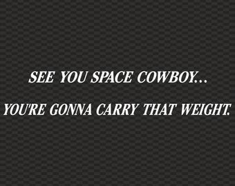 Cowboy Bebop Die Cut Decal Sticker