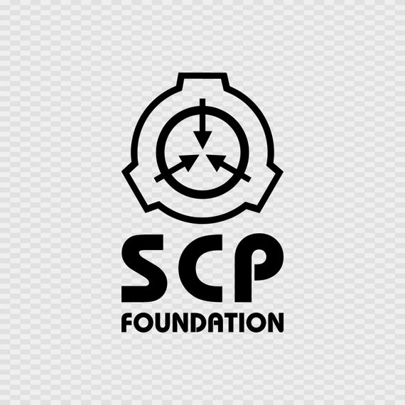 SCP Foundation Logo - White on Black Flask