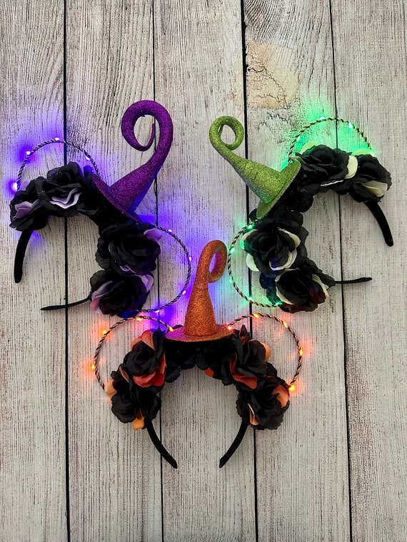 Halloween Witch Ears 3 Piece Set| Wire Ears | Floral Mouse  display picture 1