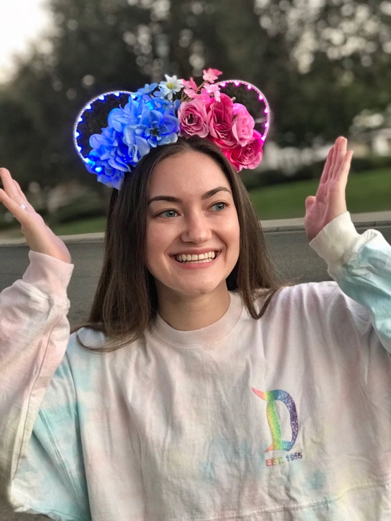 Floral Mouse Ears | Wire Ears | Floral Crown Ears  display picture 3