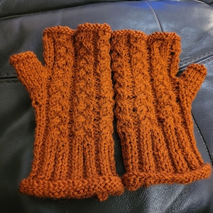 Hand Knitted DK Fingerless Gloves - Perfect Gift for Colder Days