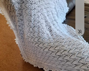 Hand Knitted Baby Shawl