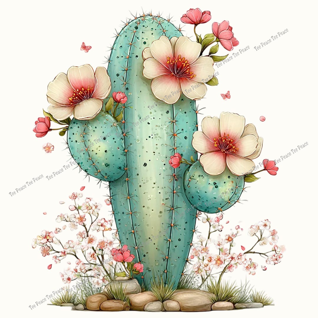 Cactus Fabric Panel, Quilt Sewing Square, Multiple Sizes, Fc7o - Etsy