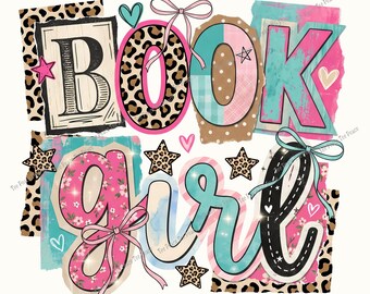 Book Girl Fabric Panel, Quilt Sewing Square, Multiple Sizes, fc6u