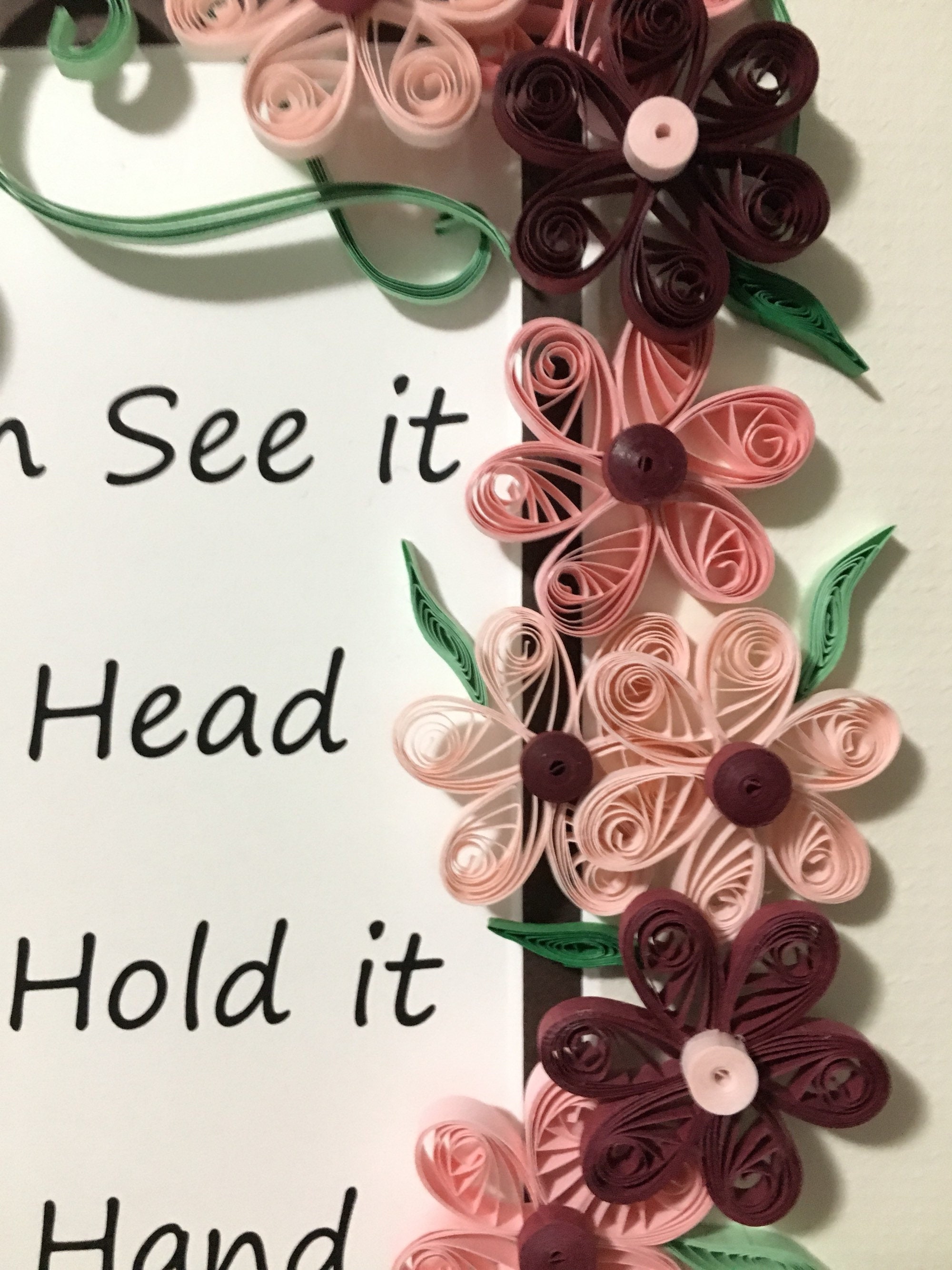 Quilled Inspirational Quotes Graduation Gift Ideas Paper Etsy