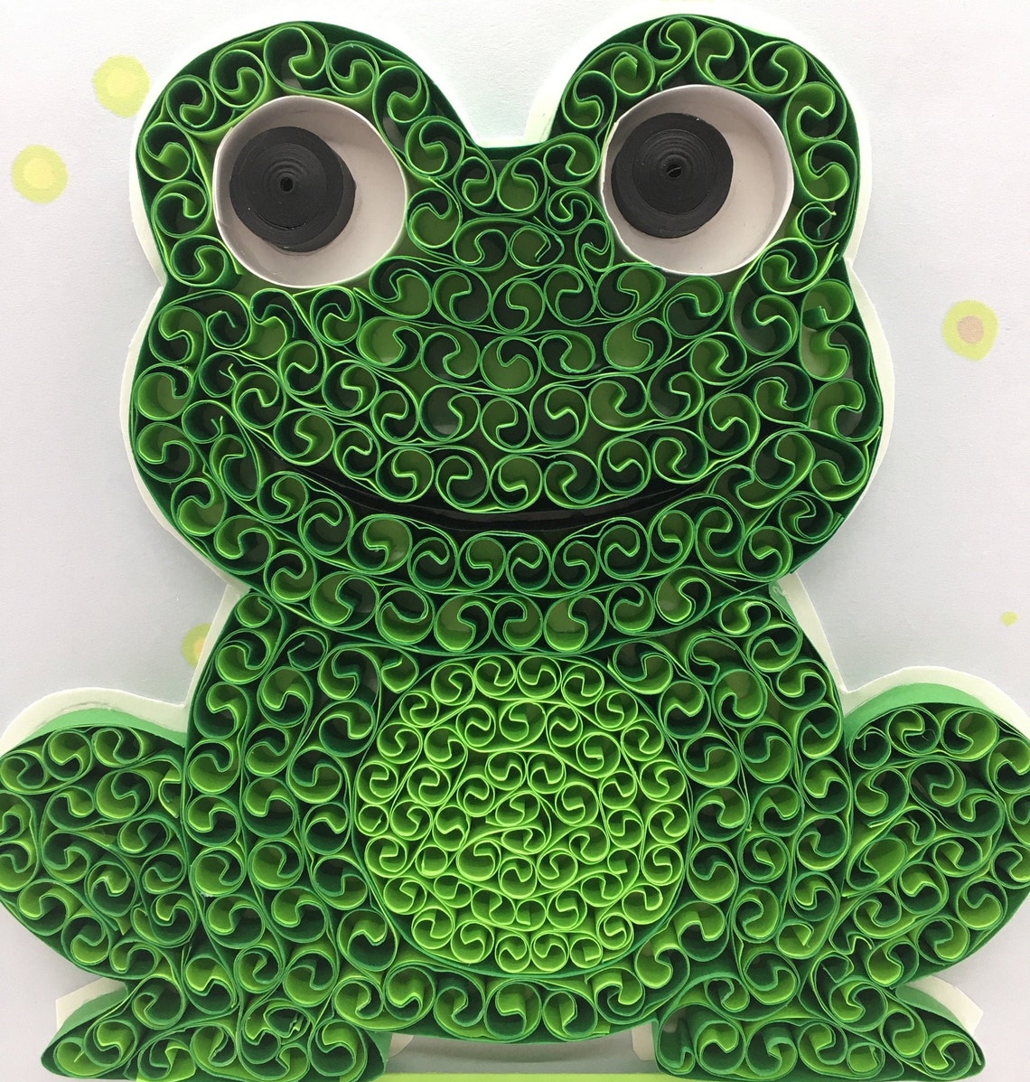 Quilled Frog Nursery Art Kids room decor Etsy