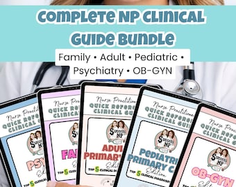 Nurse Practitioner Clinical Guide Bundle | FNP Study References (Digital Download)