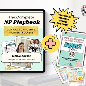 Komplett NP-handbok | Klinisk självförtroende, karriärbehärskningskurs plus klinisk guide för NP-system för vuxna (digital nedladdning | PDF)