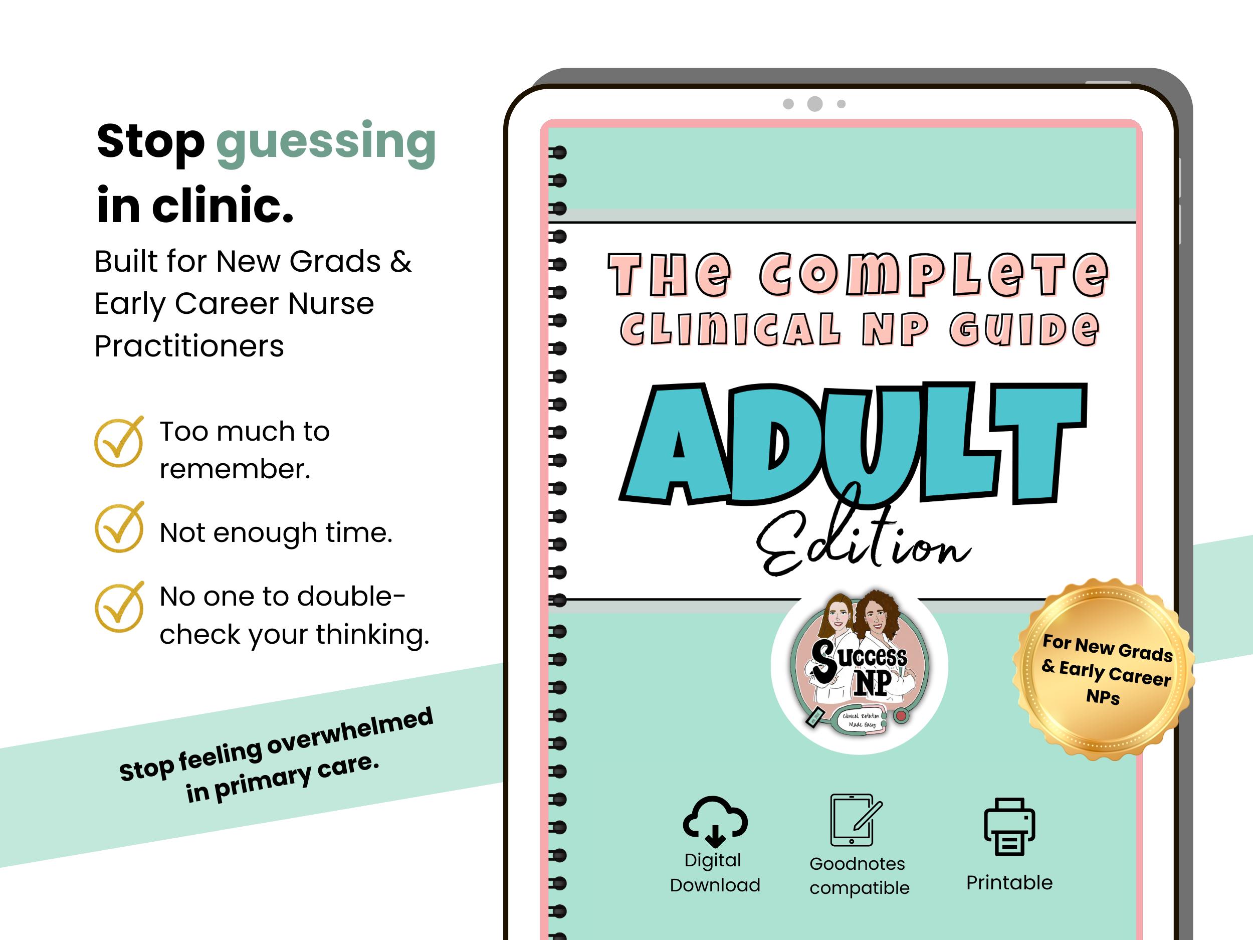 General Practintioner Reference Guide Adult & Geriatric Clinical NP Guide | Head-to-toe Nurse Practitioner ...