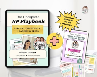 Complete NP Playbook | Clinical Confidence, Career Mastery Course  plus Family Primary NP Clinical Guide (Digital Download | PDF)