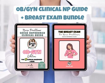 Women’s Health & OB-GYN Clinical Guide Bundle | Breast Exam Quick Reference for Nurse Practitioners
