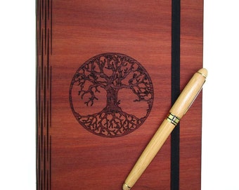 Wooden Notebook Cover Custom Engraved for A5 Notebooks Unique Gift Made in Australia