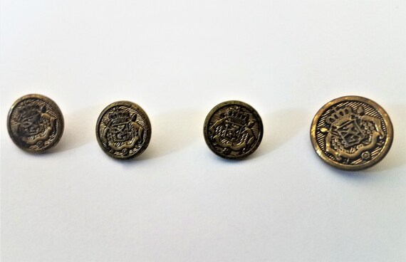 vintage metal buttons