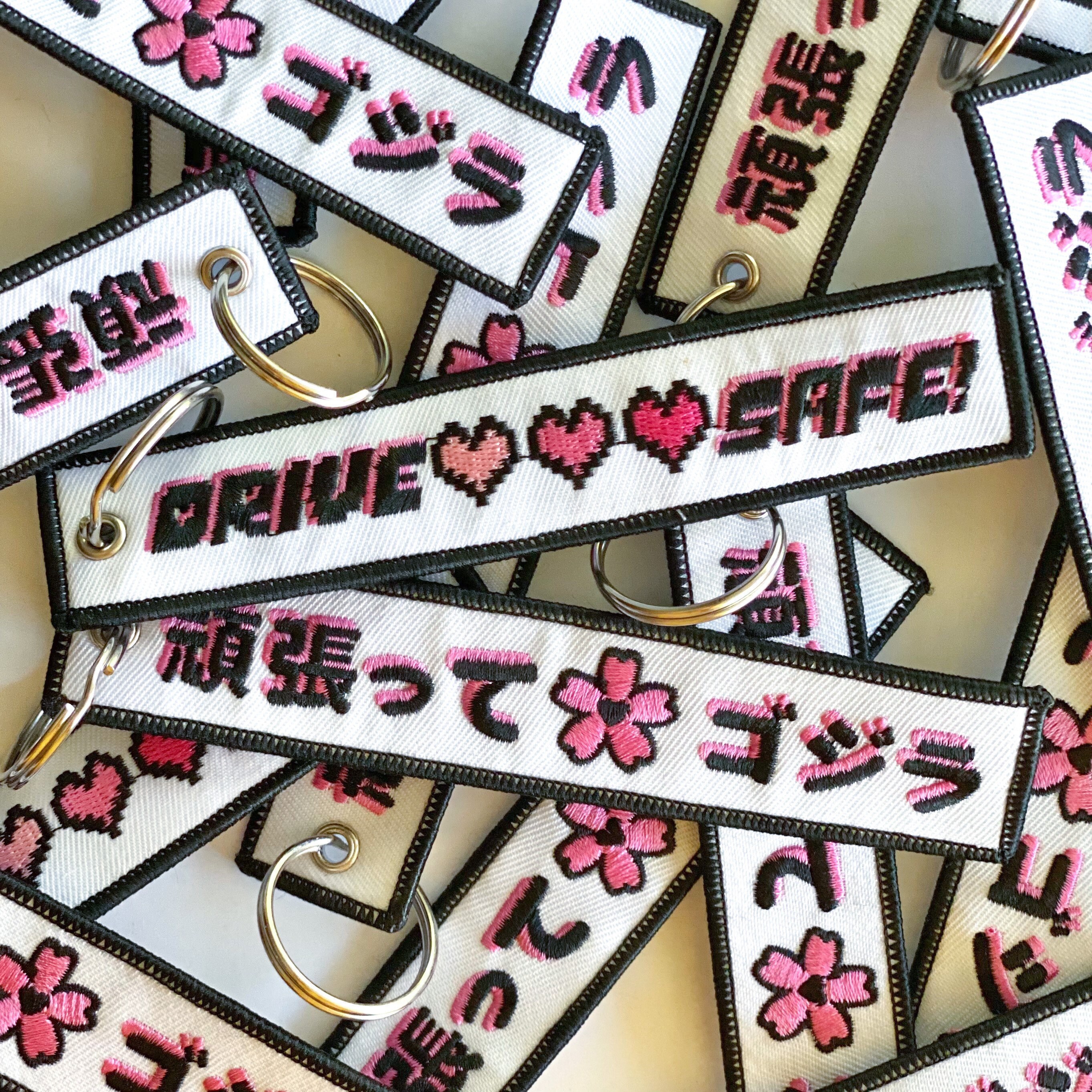 Drive Safe Jet Tag Flight JDM Keychain