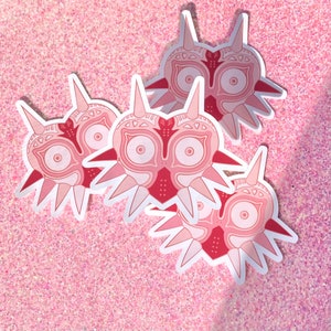 Legend of Zelda Majora's Mask Pink Rose Gold Sticker