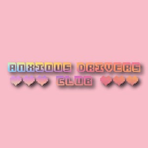 Anxious Drivers Club Holografische Pixel Mini Vinyl Auto Sticker