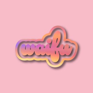Groovy Waifu Vinyl Car Decal