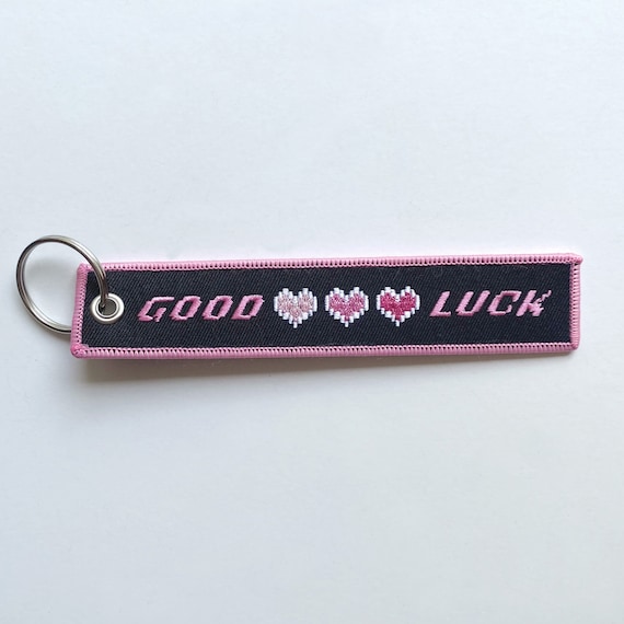 Pixel Hearts Good Luck Jet Tag Flight JDM Keychain - Etsy