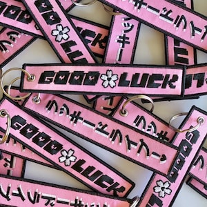 Drive Lucky Good Luck Jet Tag Flight JDM Keychain