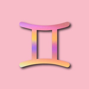 Gemini Astrology Zodiac Symbol Vinyl Car Decal