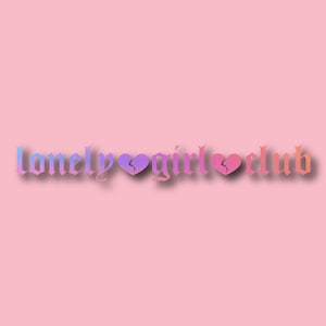 Lonely Girl Club Gothra Vinyl Car Decal