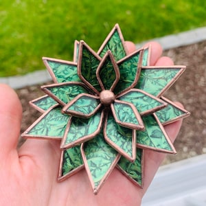 Spring Green Van Gogh Glass Succulent