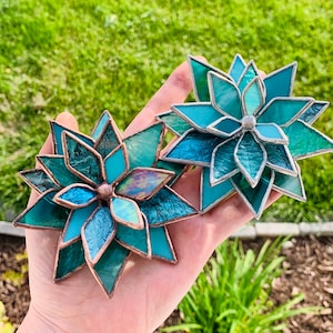 Stained Glass Succulent/Lotus (Mixed Glass)