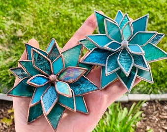 Stained Glass Succulent/Lotus (Mixed Glass)