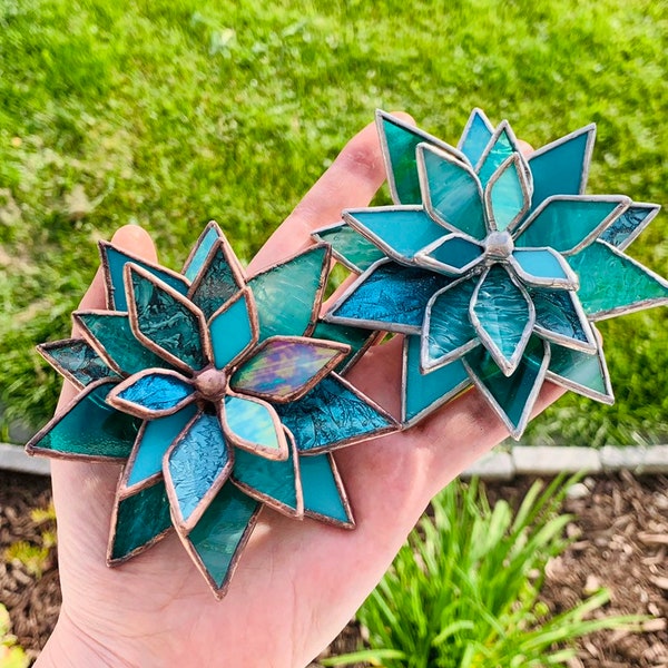 Stained Glass Succulent/Lotus (Mixed Glass)