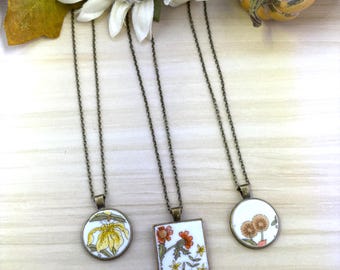 Corelle “Indian Summer” Broken China Jewelry Necklace