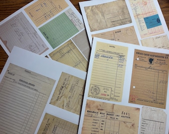 Vintage Ephemera and Reciepts