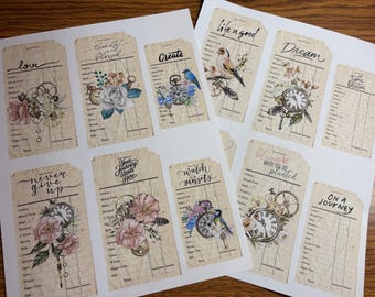 Time For Birds Journaling Cards
